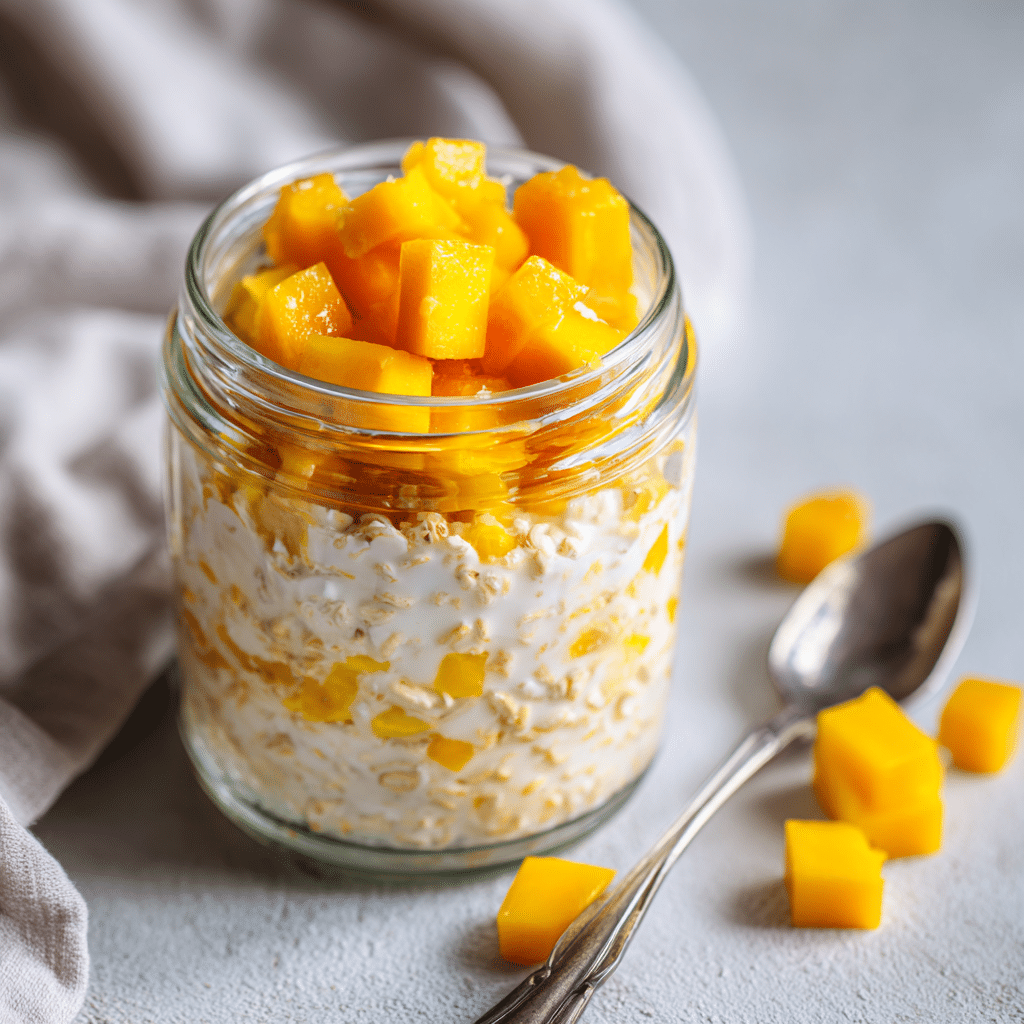 Mango Overnight Oats Recipe