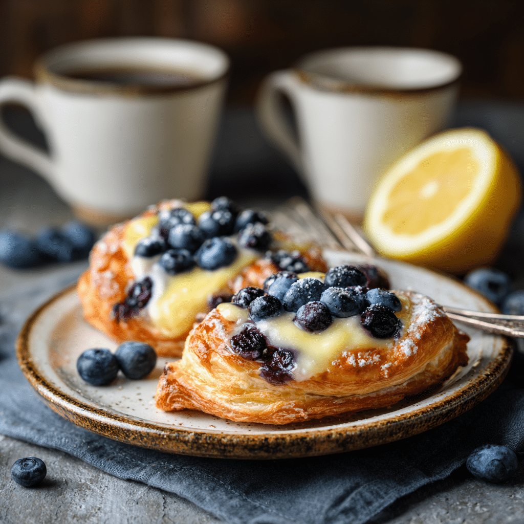 Lemon Blueberry Cheese Danish Recipe - Recipe Image