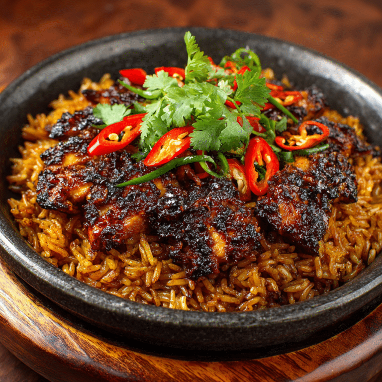 Spicy Chicken Rice: Smoky & Fiery Fusion Recipe