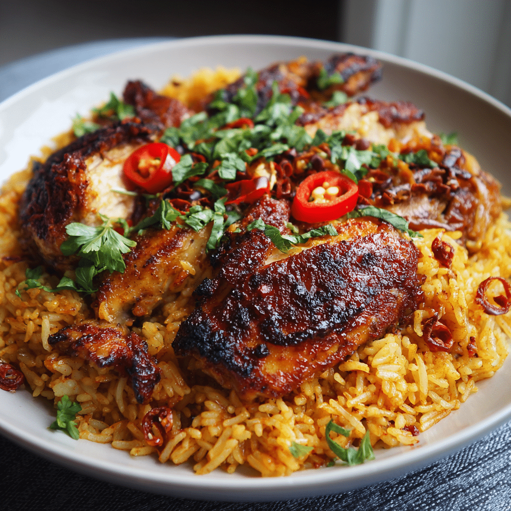 Spicy Peri-Peri Chicken Rice: Smoky & Fiery Fusion Recipe