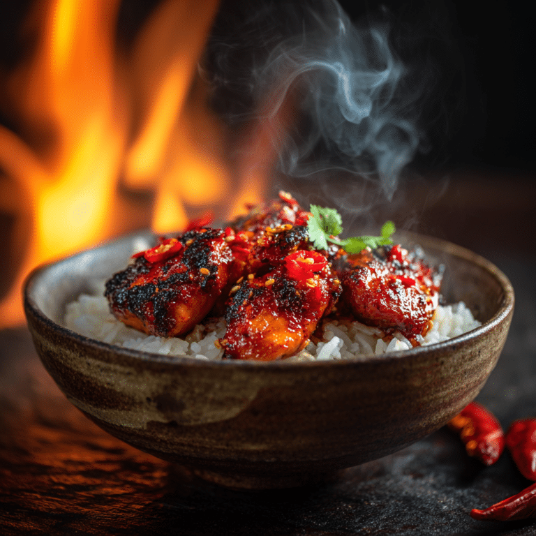 Carolina Reaper Fire Chicken Rice: Extreme Heat Challenge Recipe