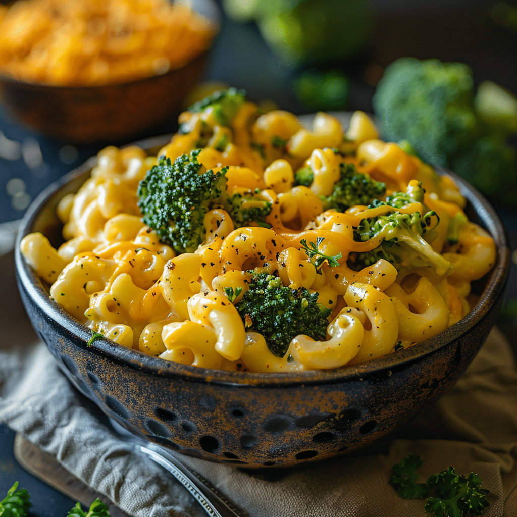Creamy Slow Cooker Broccoli Cheddar Mac and Cheese Recipe