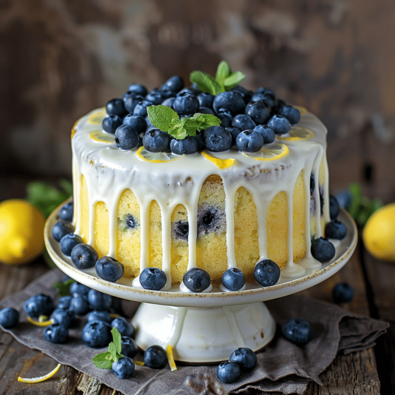 Lemon Blueberry Bliss Cake – Fresh & Balanced Recipe