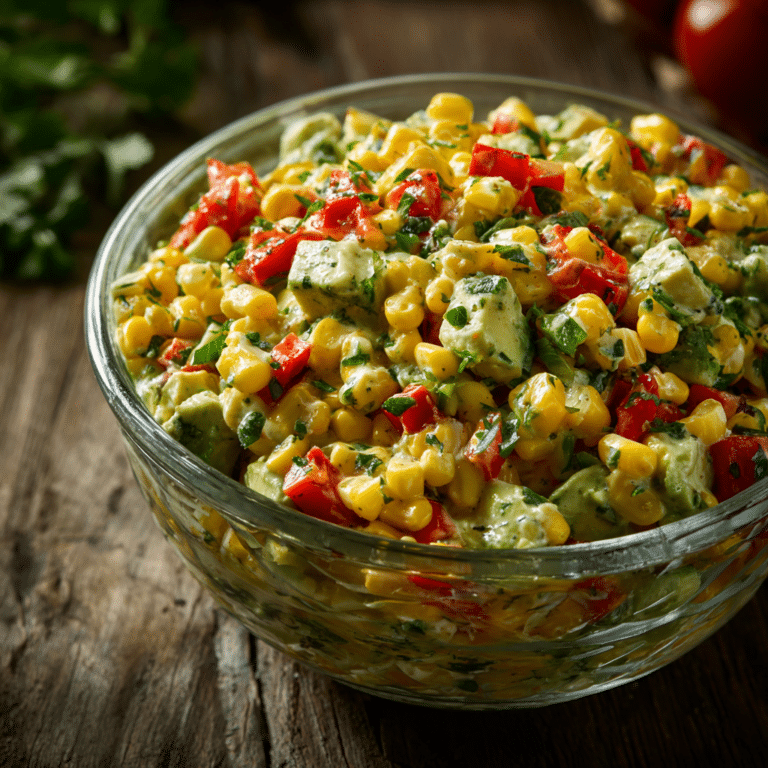 Creamy Avocado Corn Salad Recipe