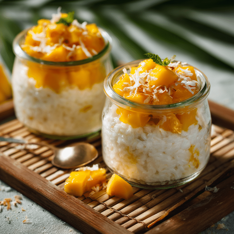 Coconut Mango Rice Cups Recipe