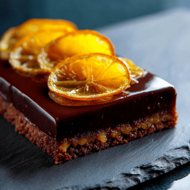 Dark Chocolate Orange Tart Recipe