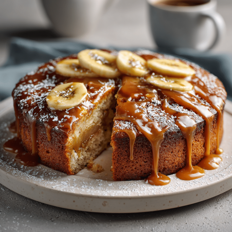 Caramel Banana Cake Recipe