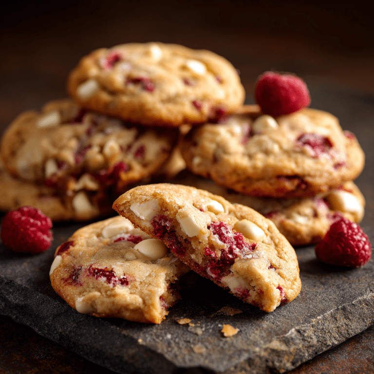 Raspberry White Chocolate Cookies Recipe