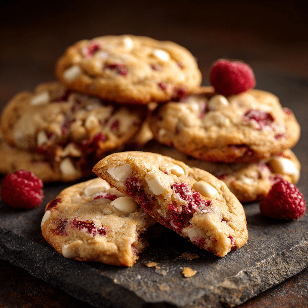 Raspberry White Chocolate Cookies Recipe