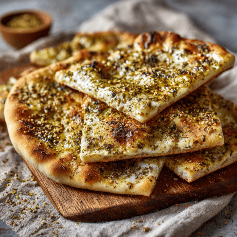 Zaatar Cheese Flatbread Recipe