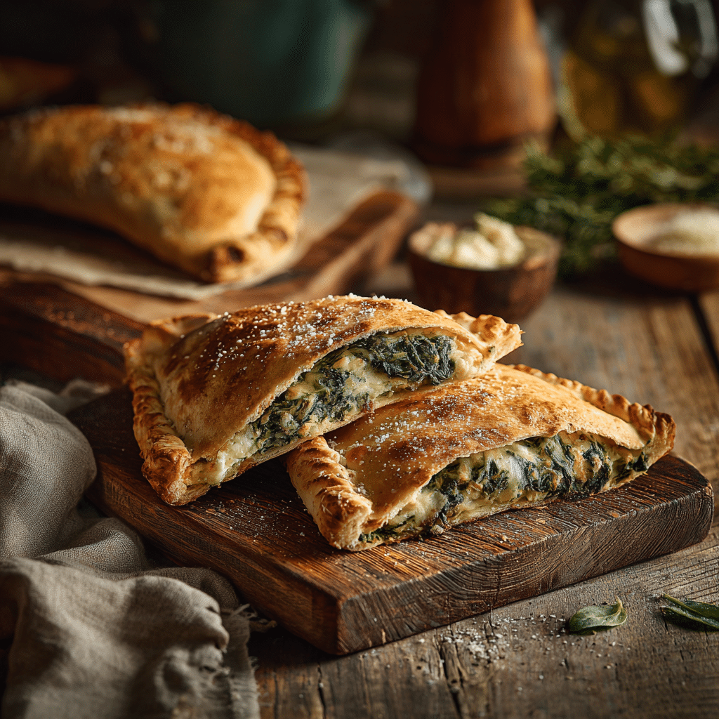 Spinach Ricotta Calzone Recipe