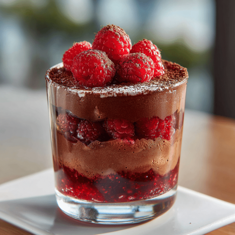 Layered Chocolate Raspberry Dessert Recipe