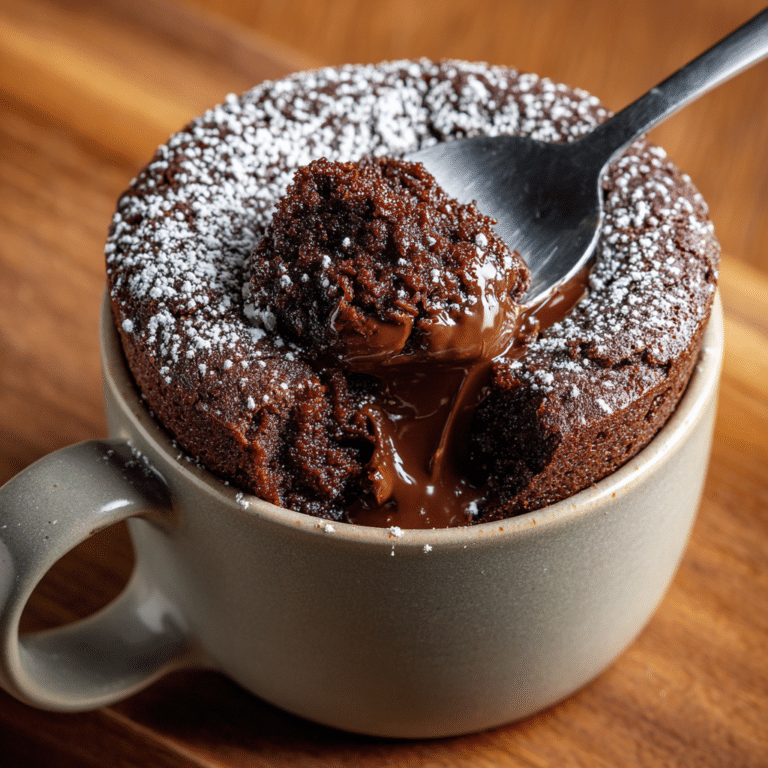 Nutella Mug Cake Recipe