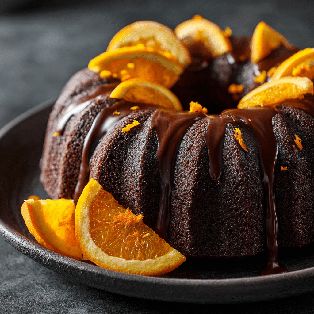 Orange Chocolate Bundt Cake Recipe