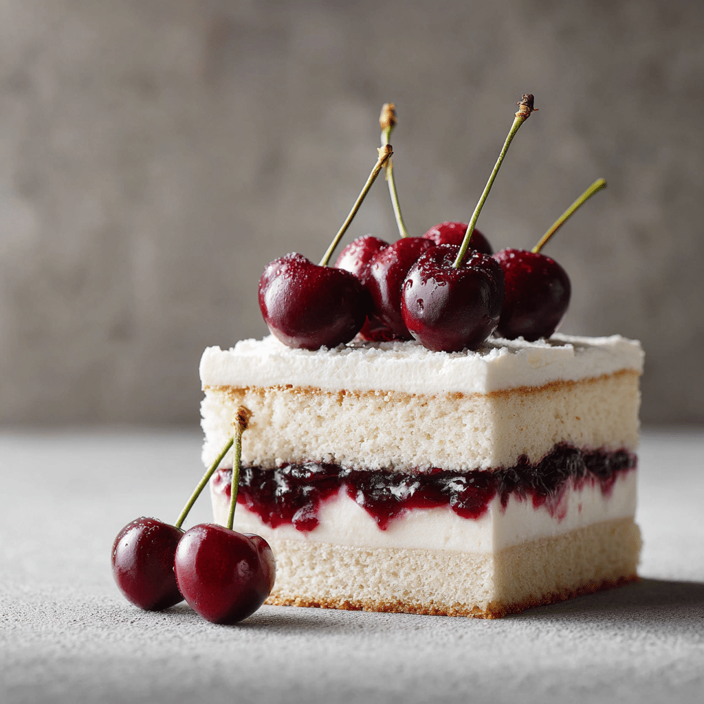 Cherry Vanilla Layer Cake Recipe