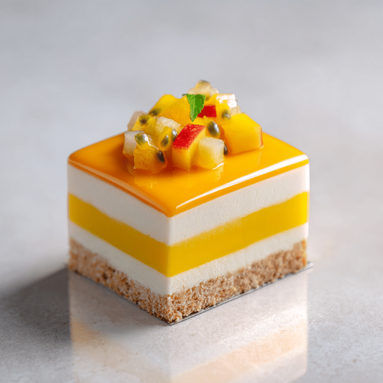 Tropical Fruit Mousse Cake Recipe