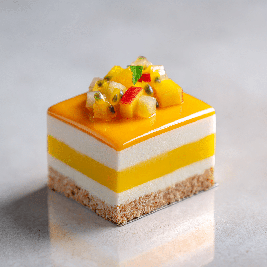 Tropical Fruit Mousse Cake Recipe