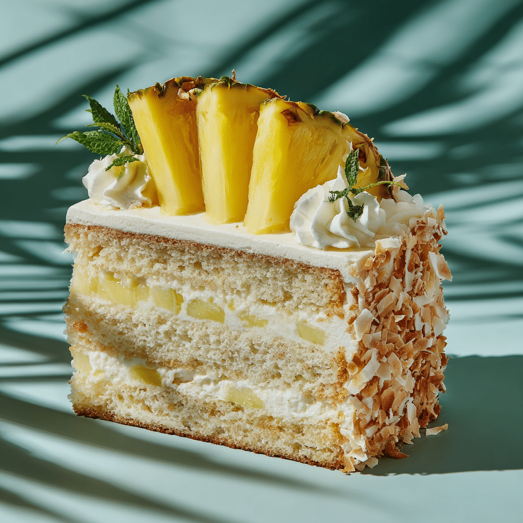 Coconut Pineapple Layer Cake Recipe