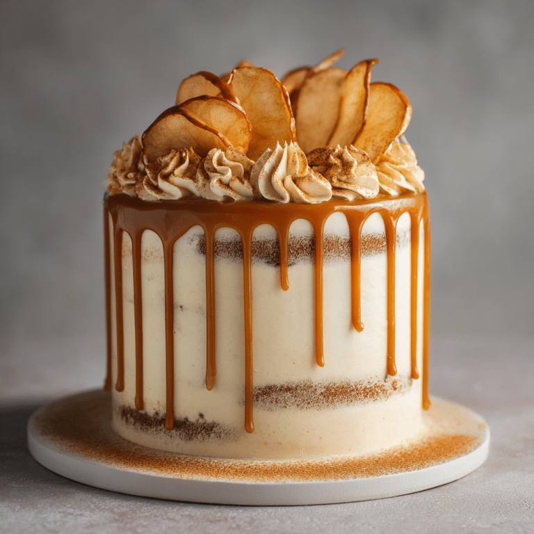Apple Caramel Drip Cake Recipe