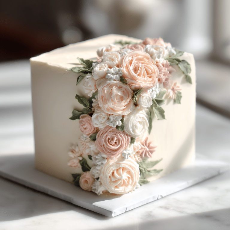 Baby in Bloom Vanilla Floral Cake Recipe