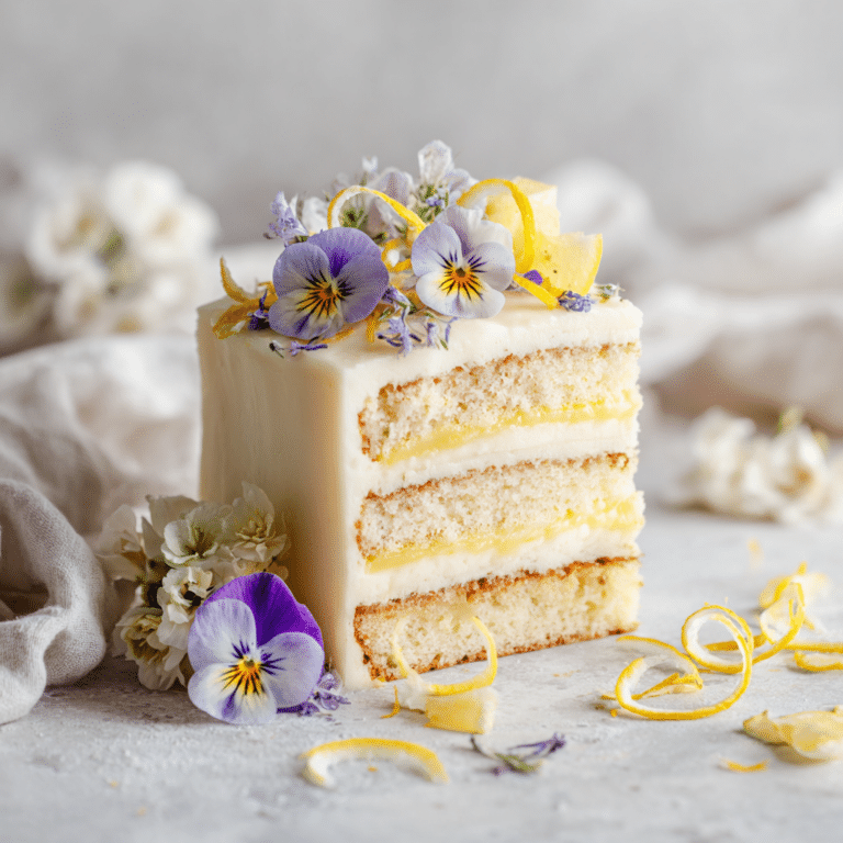 Lemon Elderflower Spring Cake Recipe