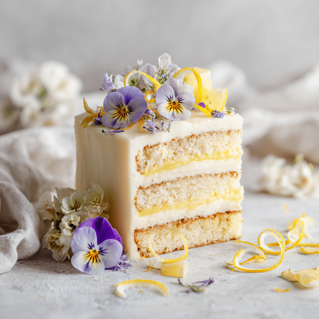 Lemon Elderflower Spring Cake Recipe