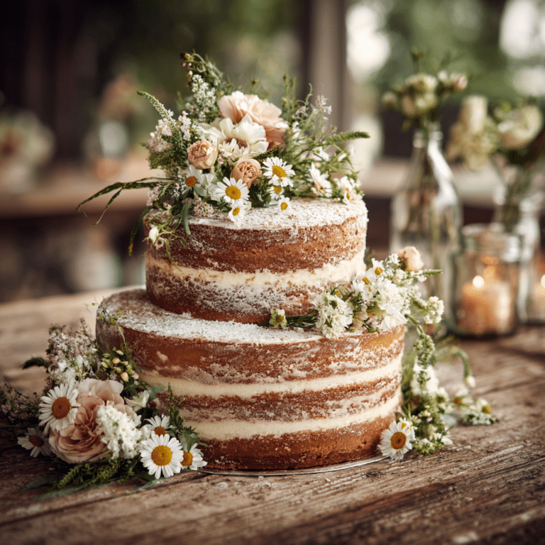 Floral Naked Cake (Rustic Garden Style) Recipe