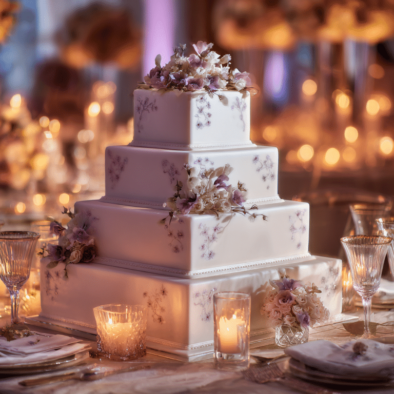 Taro Vanilla Wedding Cake Recipe
