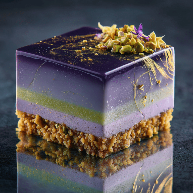 Taro Pistachio Entremet Recipe
