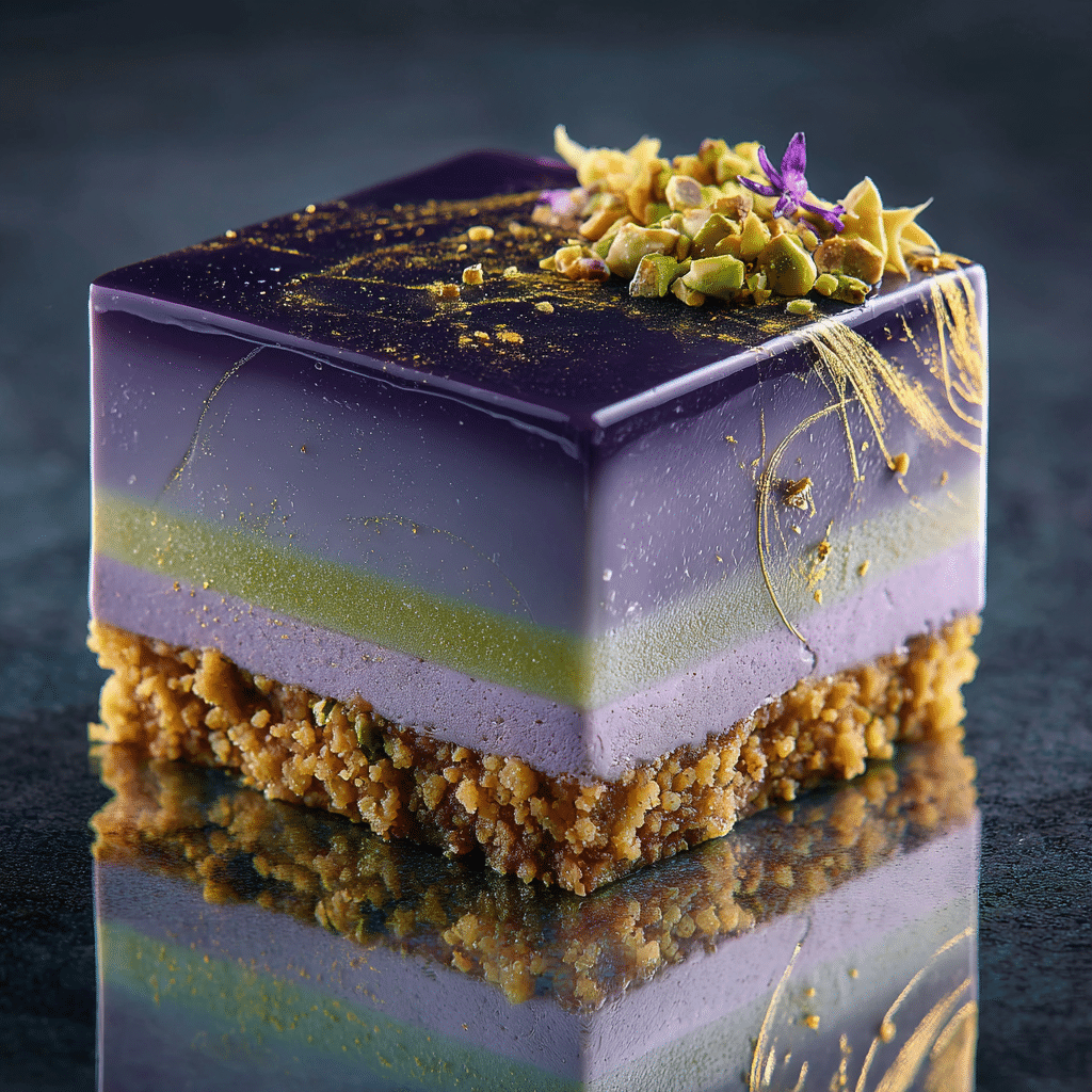 Taro Pistachio Entremet Recipe