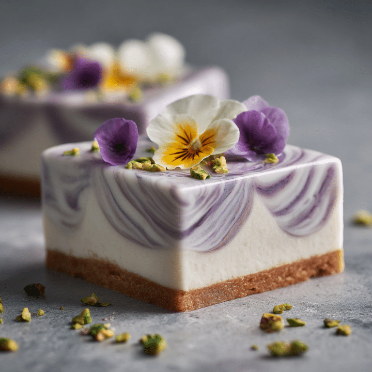Taro Cheesecake with White Glaze Recipe