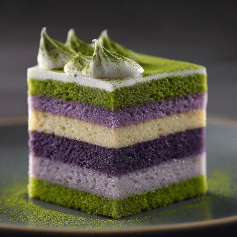 Taro & Matcha Layer Cake Recipe