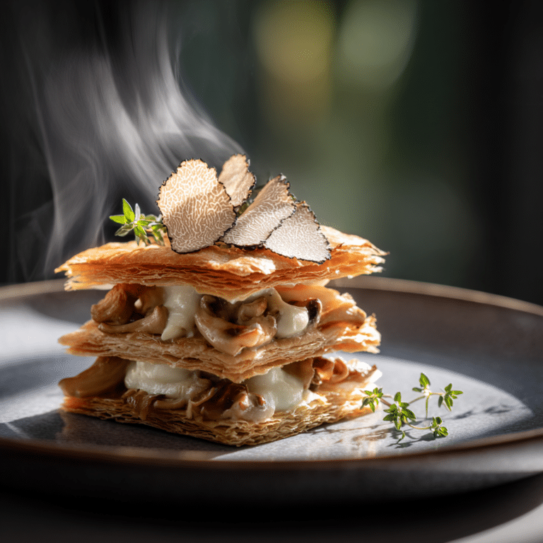 Black Truffle & Wild Mushroom Mille-Feuille Recipe