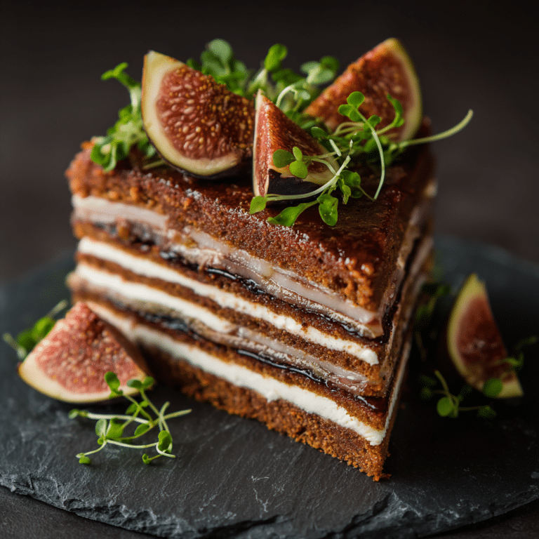 Smoked Duck & Fig Savory Layer Cake Recipe