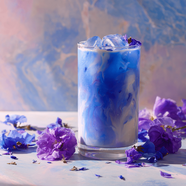 Blue Butterfly Pea Iced Milk Tea Recipe