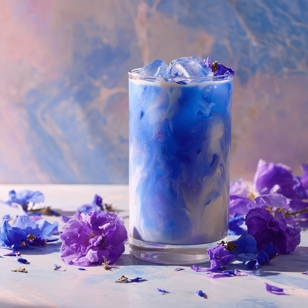 Blue Butterfly Pea Iced Milk Tea Recipe