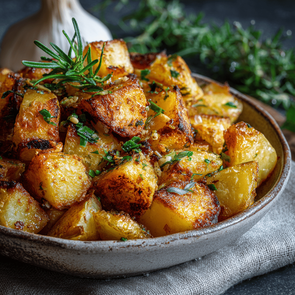 Roasted Garlic & Herb Potatoes Recipe - Recipe Image