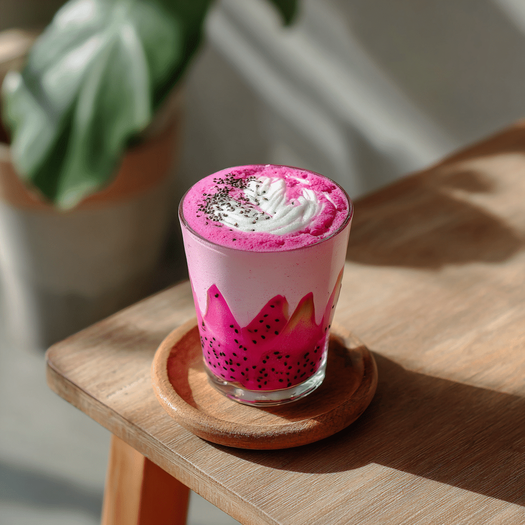 Dragon Fruit Tea Latte Recipe - Recipe Image