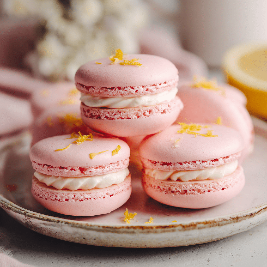 Pink Lemonade Macarons Recipe - Recipe Image