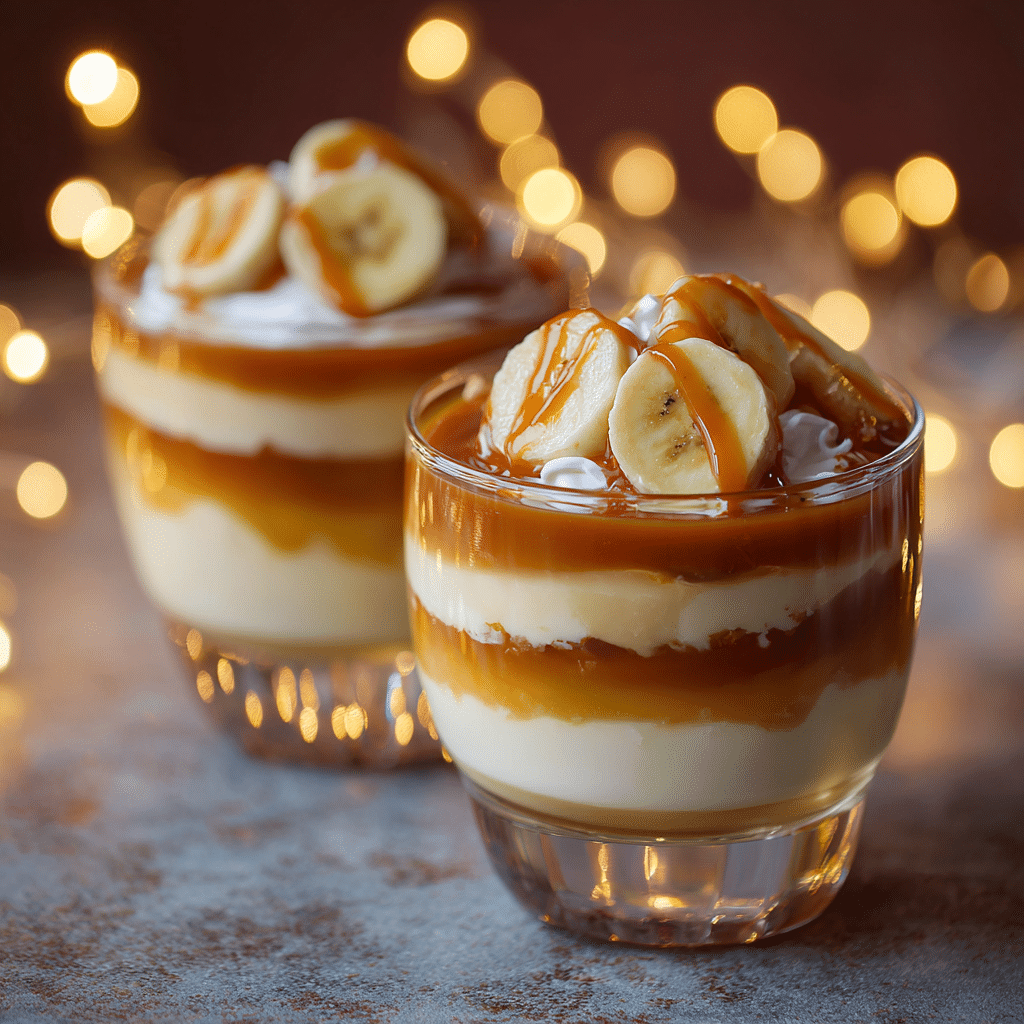 Caramel Banana Dessert Glasses: An Amazing Ultimate Recipe - Recipe Image