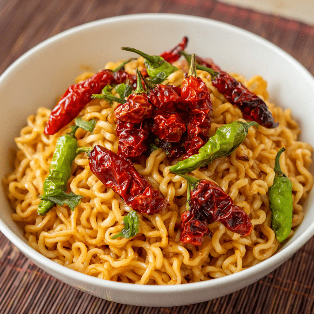 Carolina Reaper Noodles: Instant Regret Challenge Recipe - Recipe Image