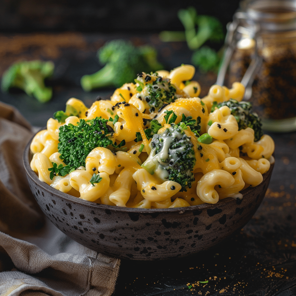 Creamy Slow Cooker Broccoli Cheddar Mac and Cheese Recipe - Recipe Image