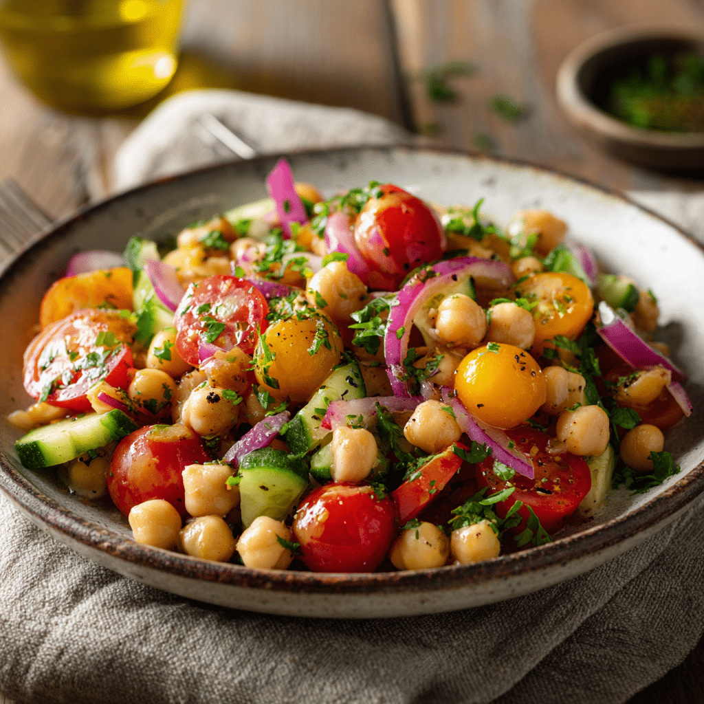 Mediterranean Chickpea Salad Recipe - Recipe Image