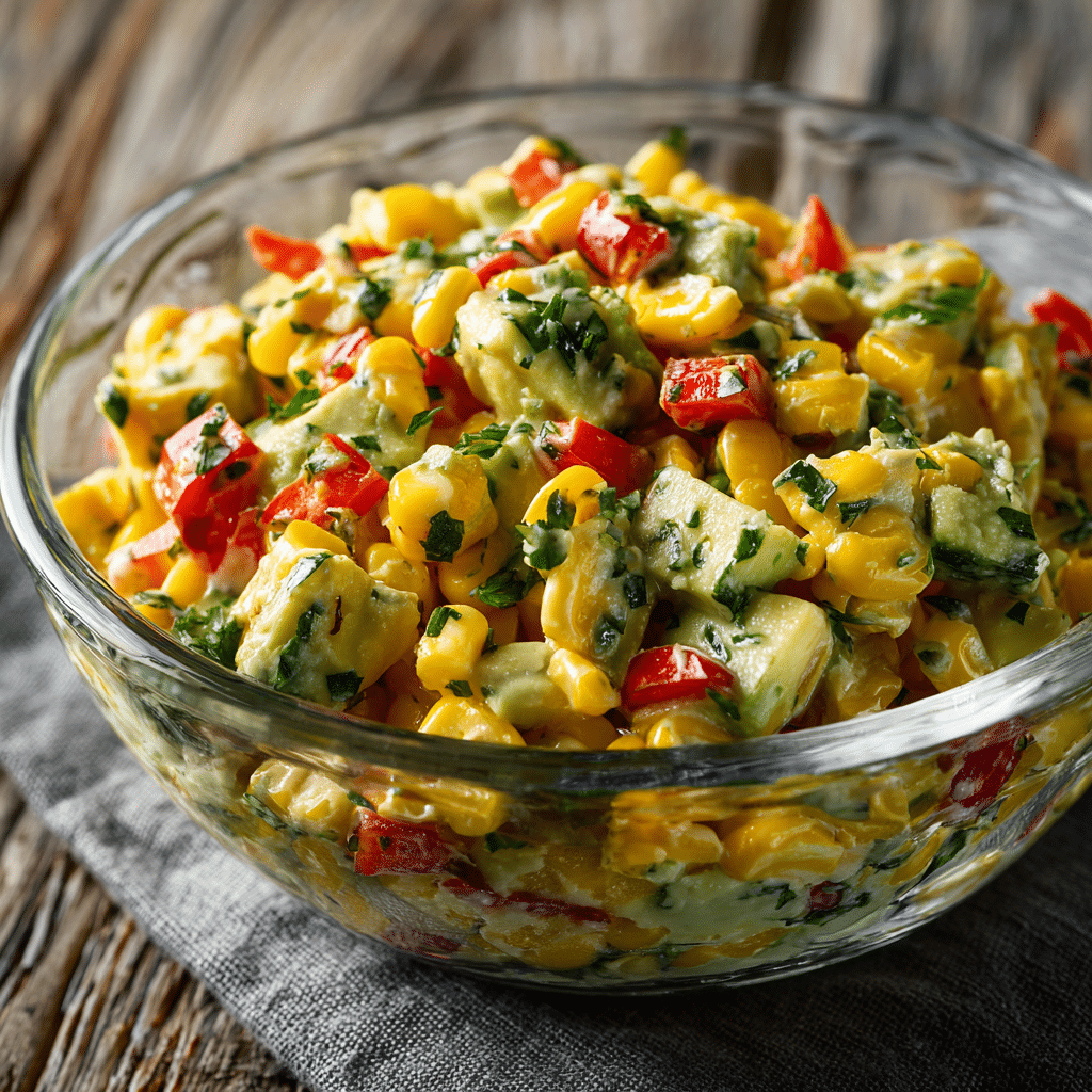 Creamy Avocado Corn Salad Recipe - Recipe Image