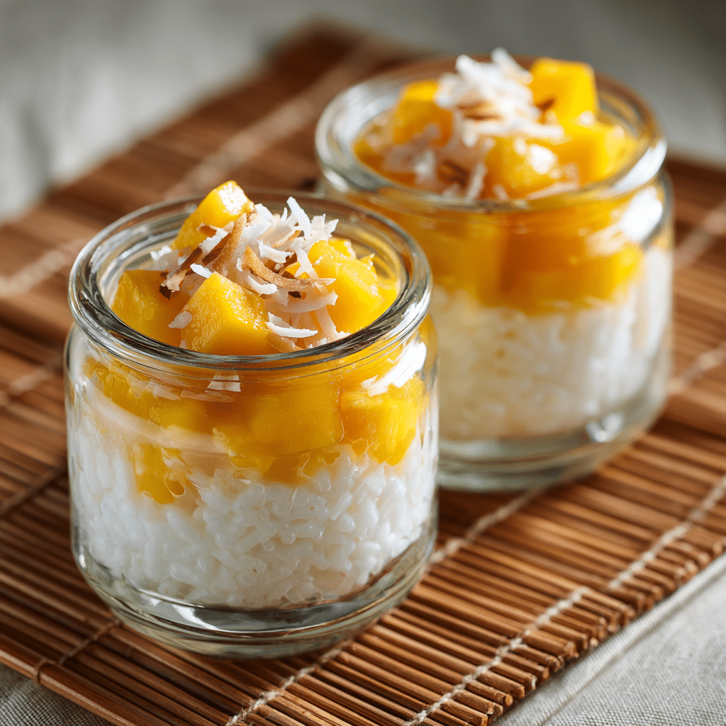 Coconut Mango Rice Cups Recipe - Recipe Image
