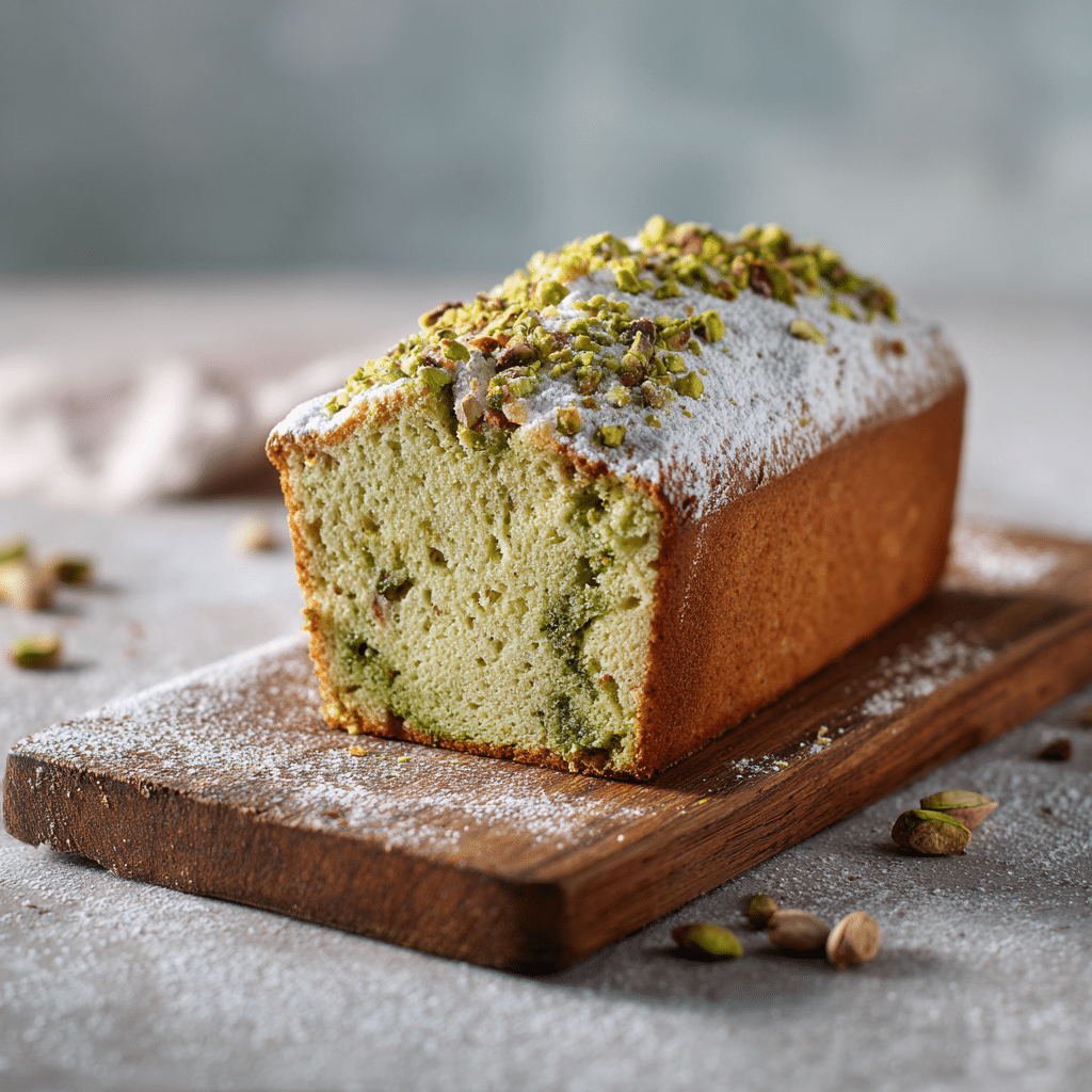 Pistachio Cream Loaf Recipe - Recipe Image