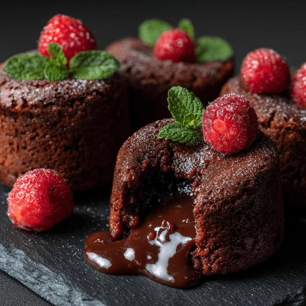 Chocolate Lava Mini Cakes Recipe - Recipe Image