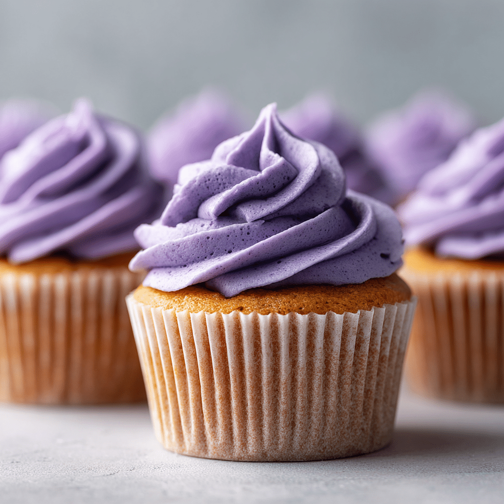 Purple Sweet Potato Cupcakes Recipe - Recipe Image