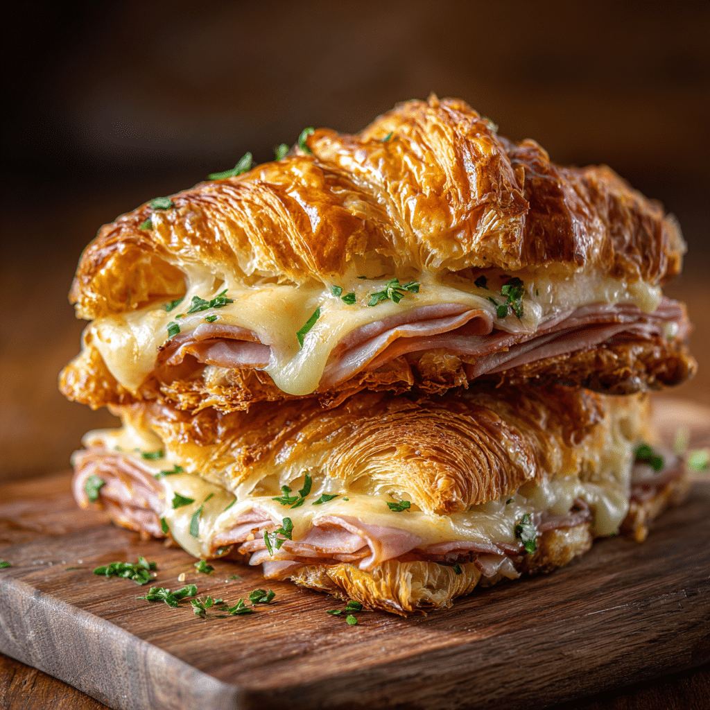 Savory Croissant Sandwich Bake Recipe - Recipe Image