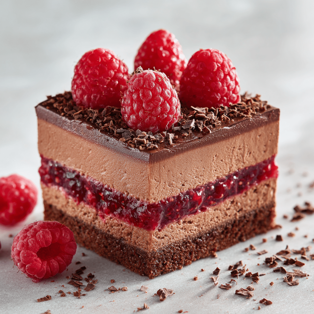 No-Bake Raspberry Chocolate Mousse Cups Recipe - Recipe Image